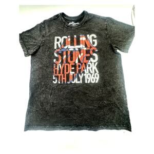The Rolling Stones Hyde Park 5th July 1969 rock graphic T-Shirt size Large